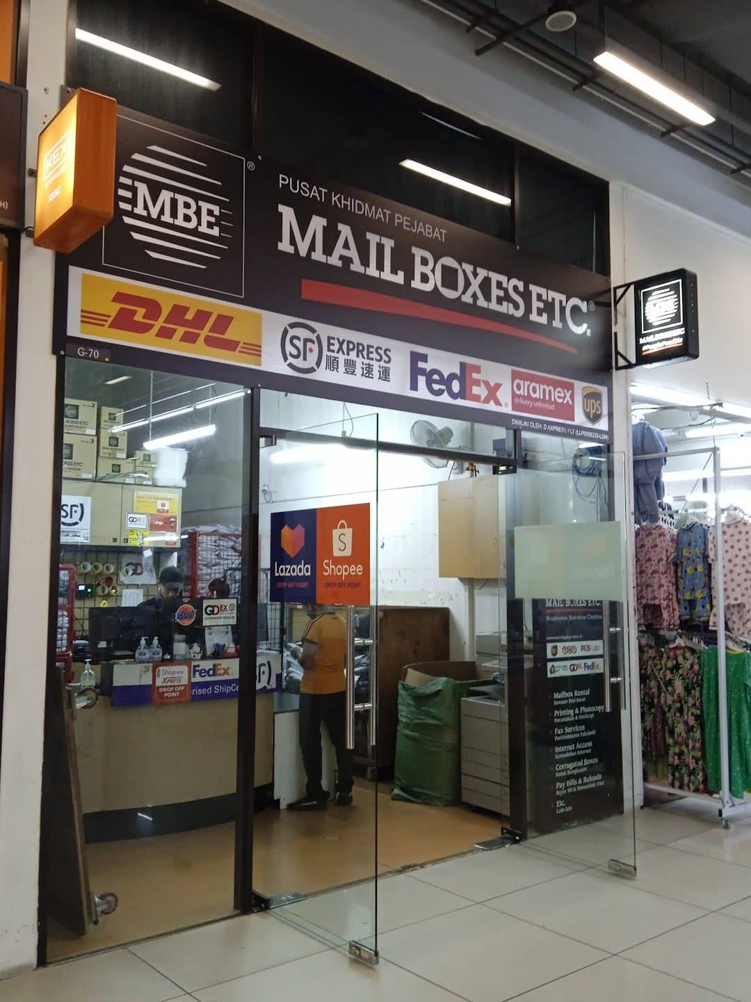 mail box etc raja uda parcel solution sdn bhdposlaju city link gdex ups fedex ems lazada shopee courier